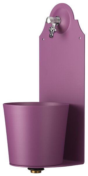 Fontana a Parete da Giardino con Rubinetto Belfer 42/PRX Viola