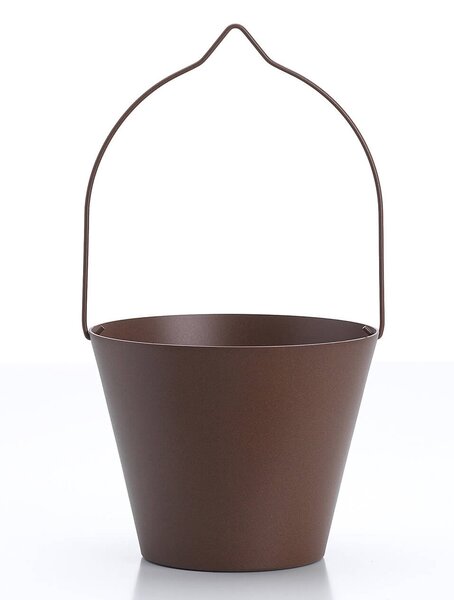 Secchiello per Rubinetti Porta-Secchio 25x23x18 cm in Alluminio Belfer 42/SC Ruggine