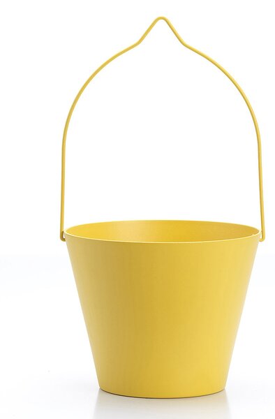 Secchiello per Rubinetti Porta-Secchio 25x23x18 cm in Alluminio Belfer 42/SC Giallo
