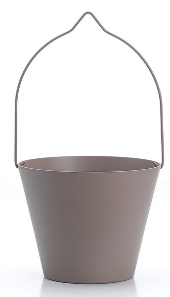 Secchiello per Rubinetti Porta-Secchio 25x23x18 cm in Alluminio Belfer 42/SC Tortora