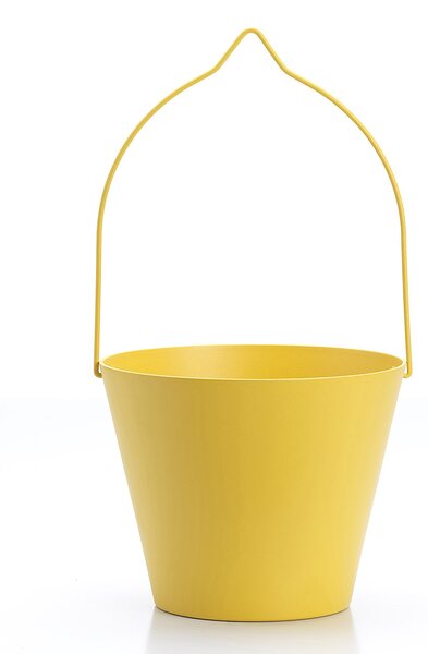 Secchiello per Rubinetti Porta-Secchio 25x23x18 cm in Alluminio Belfer 42/SC Giallo