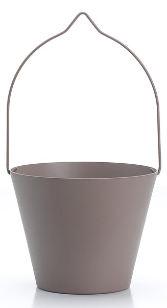 Secchiello per Rubinetti Porta-Secchio 25x23x18 cm in Alluminio Belfer 42/SC Tortora