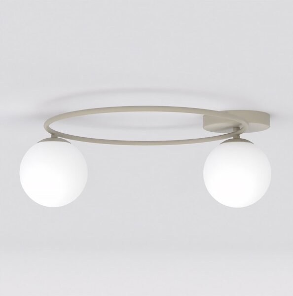 Plafoniera SOPRA 2xE14/10W/230V beige/bianco