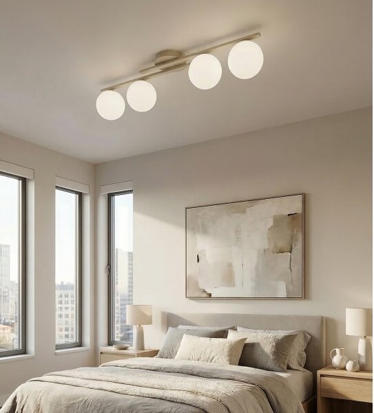 Plafoniera KAIRO 4xE14/10W/230V beige