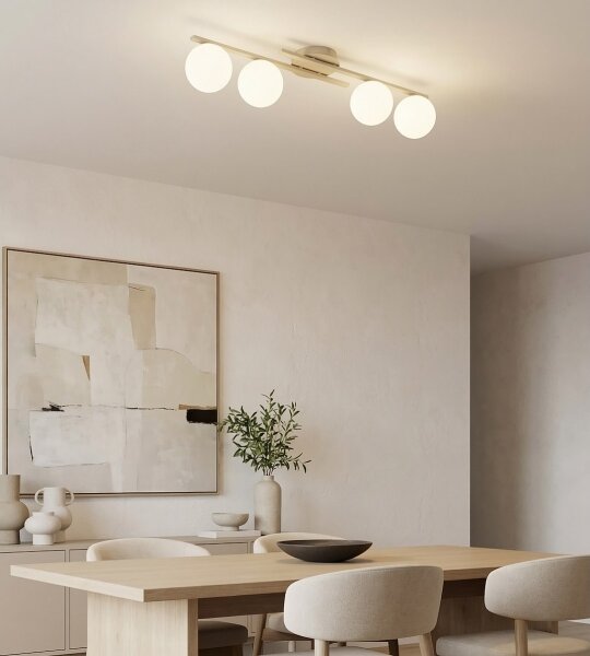 Plafoniera KAIRO 4xE14/10W/230V beige