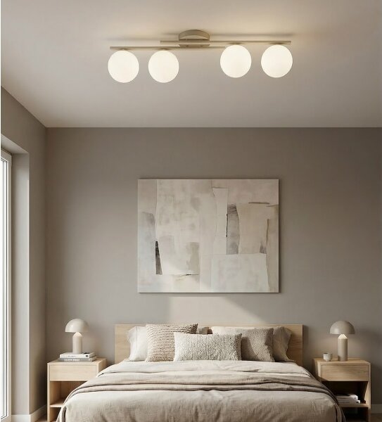 Plafoniera KAIRO 4xE14/10W/230V beige