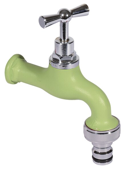 Rubinetto Colorato per Fontana da Giardino in Ottone Belfer RUB/026 Verde Acido