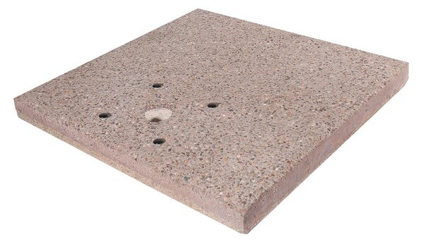Base Quadrata 40x40x5 cm per Fontane con Ghiera Grande in Cemento Belfer 42/BSE/1