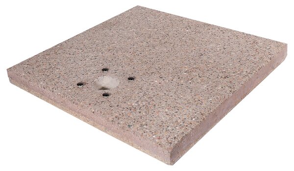 Base Quadrata 40x40x5 cm per Fontane con Ghiera Piccola in Cemento Belfer 42/BSE/2
