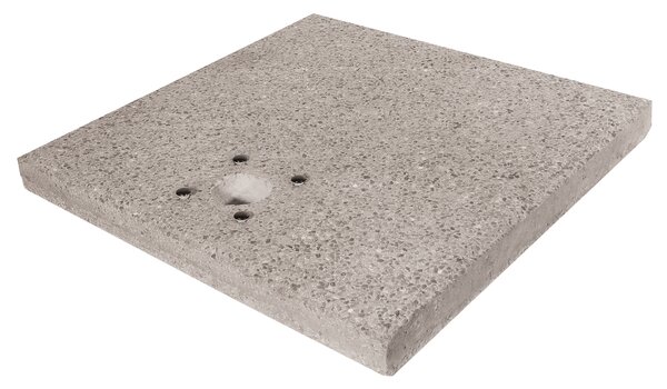 Base Quadrata 40x40x5 cm per Fontane con Ghiera Grande in Cemento Belfer 42/BSE/1