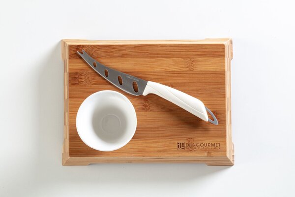 Kit Aperitivo Tagliere Legno Scuro 27,3x20,7x4,5 cm con Accessori