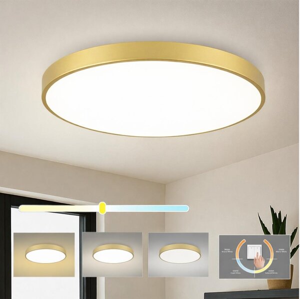 Brilagi - Plafoniera LED POOL LED/100W/230V 3000/4000/6000K diam. 80 cm dorata