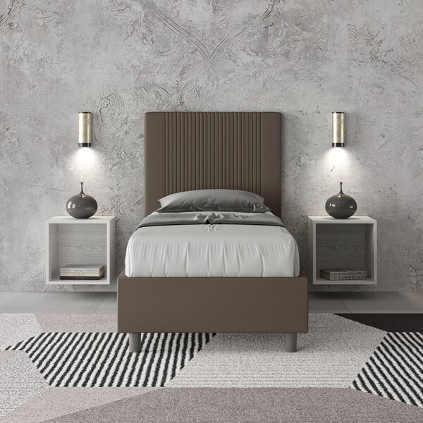 Letto Singolo 80x190 cm Senza Rete Goya Cappuccino
