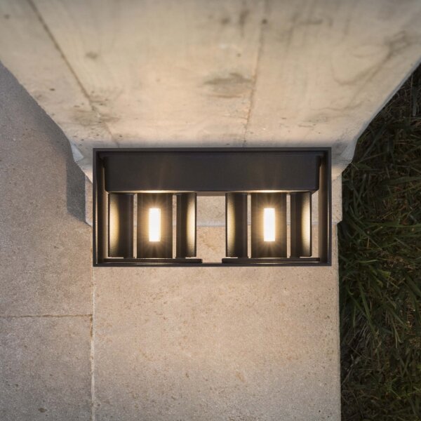 Ideal Lux - Applique a LED da esterno ATOM LED/25W/230V IP54 antracite