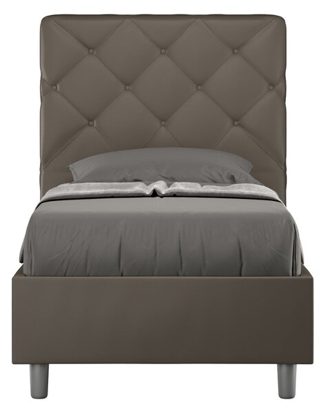 Letto Singolo 80x190 cm Senza Rete Priya Cappuccino