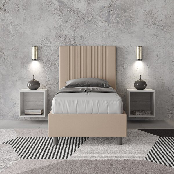 Letto Singolo 80x190 cm Senza Rete Goya Tortora