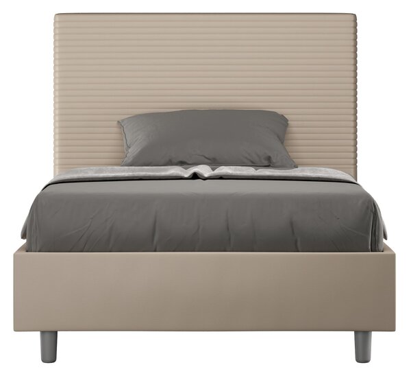 Letto 1 Piazza e Mezzo 120x190 cm Senza Rete Focus Tortora