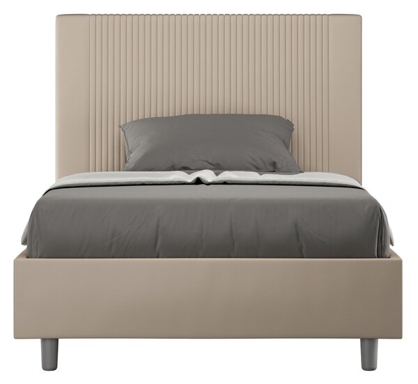 Letto 1 Piazza e Mezzo 110x190 cm Senza Rete Goya Tortora