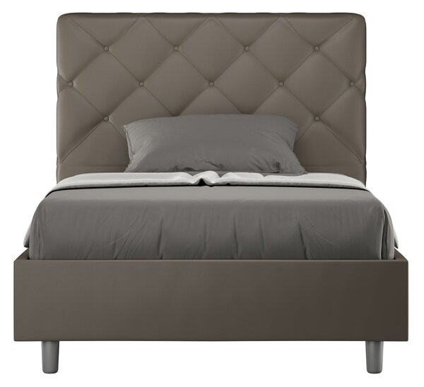 Letto 1 Piazza e Mezzo 120x190 cm Senza Rete Priya Cappuccino