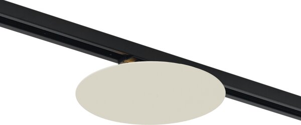 Plafoniera moderna beige per sistema di illuminazione a binario monofase a 2 luci - Iconic Pulley