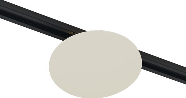Plafoniera moderna beige per sistema di illuminazione a binario monofase a 2 luci - Iconic Pulley