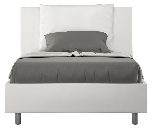 Letto 1 Piazza e Mezzo 120x190 cm Senza Rete Antea Bianco