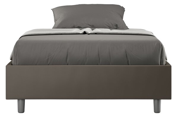 Letto 1 Piazza e Mezzo Sommier 120x190 cm Senza Rete Azelia Cappuccino