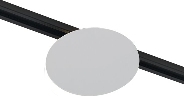 Plafoniera bianca moderna per sistema di illuminazione a binario monofase a 2 luci - Iconic Pulley