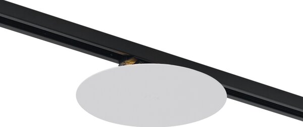 Plafoniera bianca moderna per sistema di illuminazione a binario monofase a 2 luci - Iconic Pulley