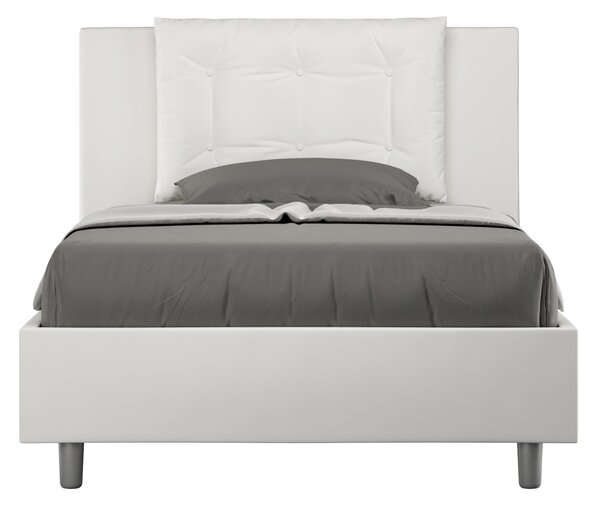 Letto 1 Piazza e Mezzo 120x190 cm Senza Rete Annalisa Bianco