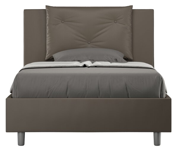 Letto 1 Piazza e Mezzo 120x190 cm Senza Rete Appia Cappuccino