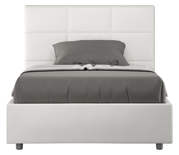 Letto 1 Piazza e Mezzo 120x190 cm Senza Rete Mika Bianco