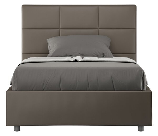 Letto 1 Piazza e Mezzo 120x210 cm Senza Rete Mika Cappuccino