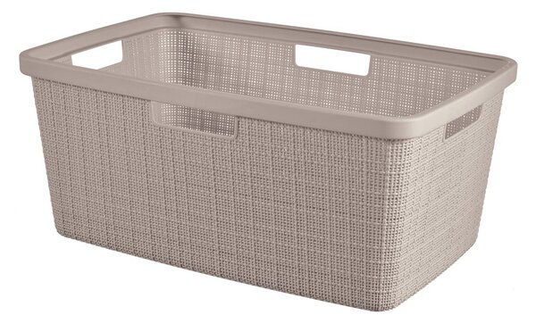 Cesta per il bucato grigio tortora in plastica 46 l Jute – Curver
