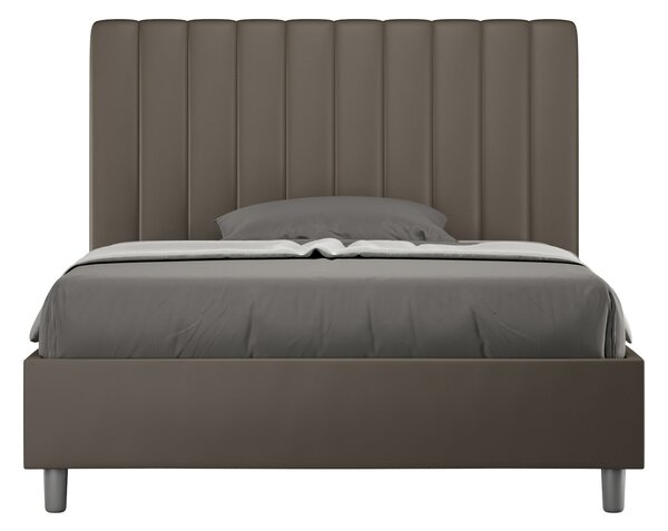 Letto 1 Piazza e Mezzo 120x190 cm Senza Rete Agueda Cappuccino
