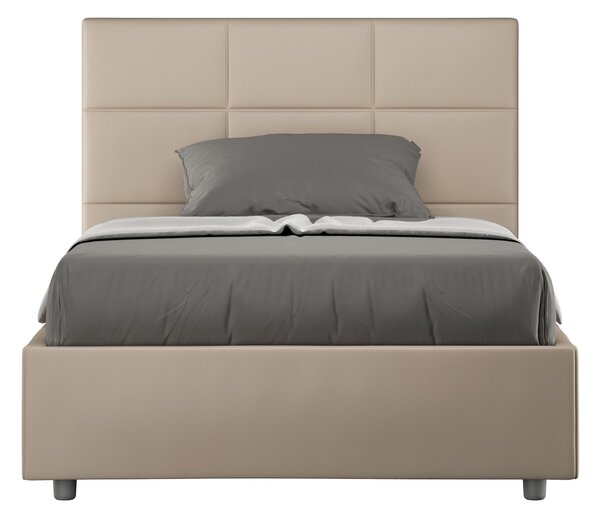 Letto 1 Piazza e Mezzo 120x190 cm Senza Rete Mika Tortora