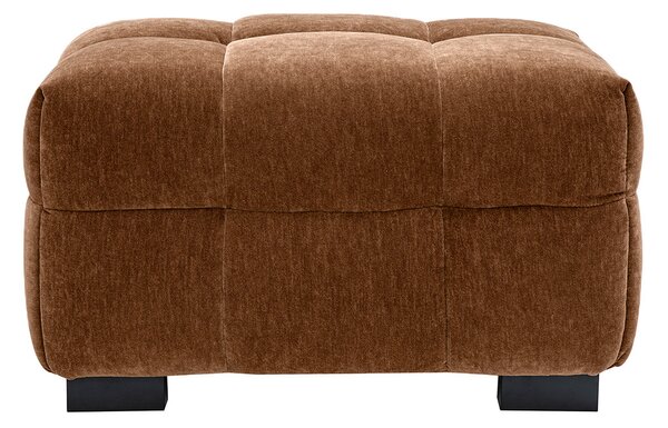Pouf poggiapiedi design in tessuto effetto bruciato CORTO