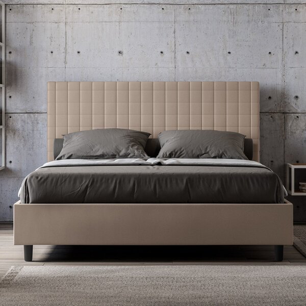 Letto Matrimoniale Francese 140x190 cm Senza Rete Sunny Tortora