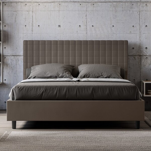 Letto Matrimoniale Francese 140x190 cm Senza Rete Sunny Cappuccino