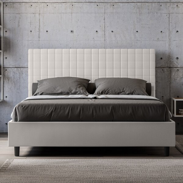 Letto Matrimoniale Francese 140x190 cm Senza Rete Sunny Bianco