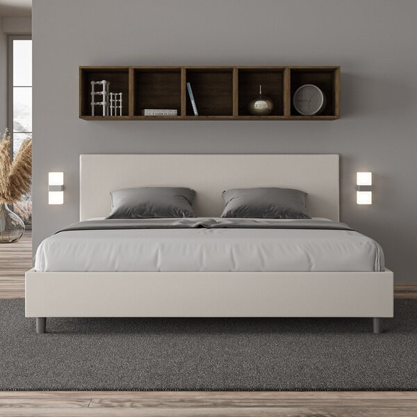 Letto Matrimoniale 160x190 cm Senza Rete Adele Bianco