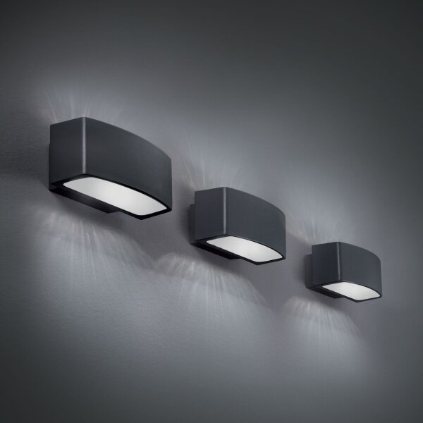 Ideal Lux - Applique da esterno ANDROMEDA 1xE27/60W/230V IP55 antracite