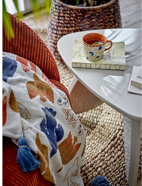 Coperta marrone in cotone riciclato 130x160 cm Anniversary – Bloomingville