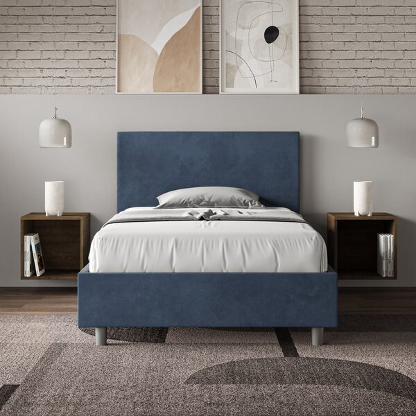 Letto 1 Piazza e Mezzo 110x190 cm Senza Rete Adele Blu
