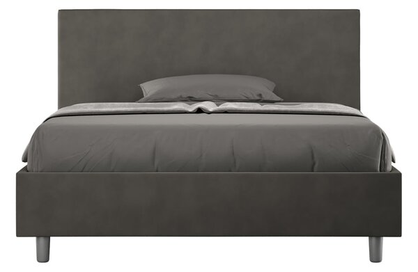 Letto Matrimoniale Francese 140x190 cm Senza Rete Adele Grigio