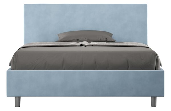 Letto Matrimoniale Francese 140x190 cm Senza Rete Adele Azzurro