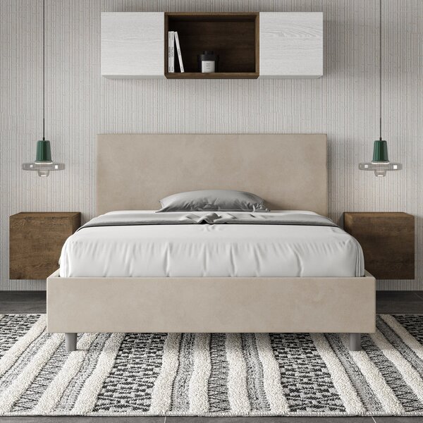 Letto Matrimoniale Francese 140x190 cm Senza Rete Adele Sabbia