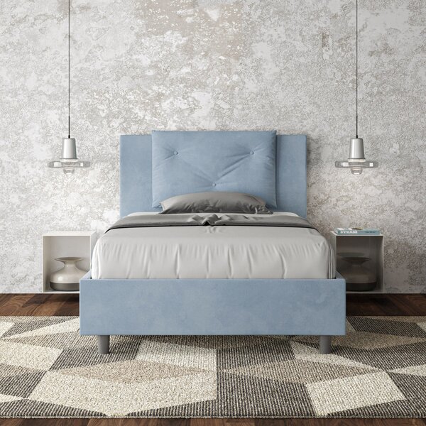 Letto Singolo 80x190 cm Senza Rete Appia Azzurro