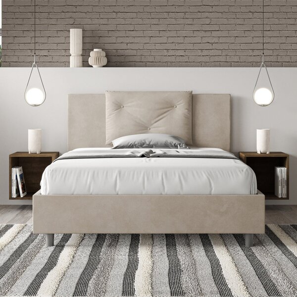 Letto Matrimoniale Francese 140x190 cm Senza Rete Appia Sabbia