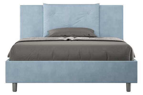 Letto Matrimoniale Francese 140x190 cm Senza Rete Appia Azzurro